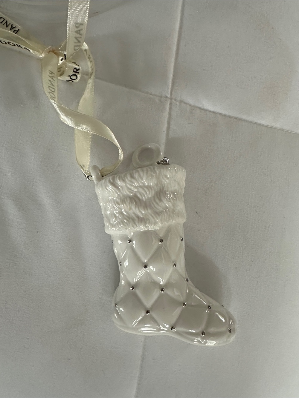 PANDORA Christmas Stocking ORNAMENT Genuine Pandora Limited Edition Retired.🎄